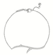 STEPHEN WEBSTER 18K White Gold Stem Chain Diamond Bracelet
